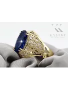 Safir Aur galben 14K Inel Vintage vrc074y